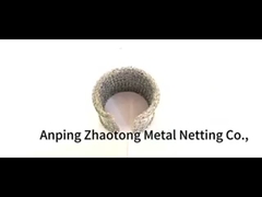 Basit Dövme Paslanmaz Çelik Dikişli Tel Ağı Rulolar Özel Boyut Gümüş Sarı