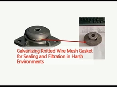 Zorlu ortamlarda mühürleme ve filtreleme için galvanizlenmiş örgü kablosu dikiş