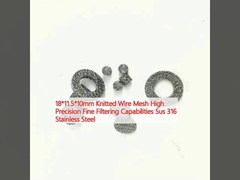 18*11.5*10mm Tricked Wire Mesh Yüksek hassasiyetli ince filtreleme yetenekleri Sus 316 paslanmaz çelik