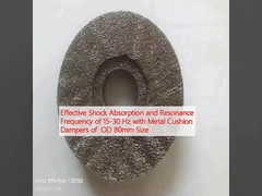 OD 80mm Boyutlu Metal Yastık Amortisörleri ile 15-30 Hz Etkili Şok Emimi ve Rezonans Frekansı