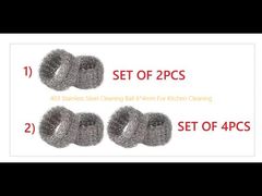 Mutfak Temizliği İçin 403 Paslanmaz Çelik Temizleme Topu 6 * 4mm