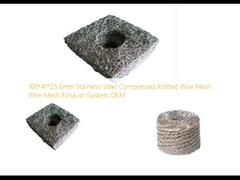 100*41*25.6mm Paslanmaz Çelik Sıkıştırılmış Örme Hasır Hasır Egzoz Contaları OEM