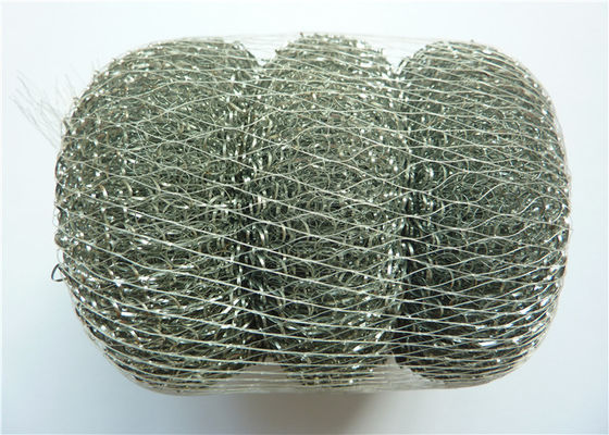 Ağır Hizmet 410 Paslanmaz Çelik Temizleme Topu 50g Koku Korumalı Tava Yıkayıcı