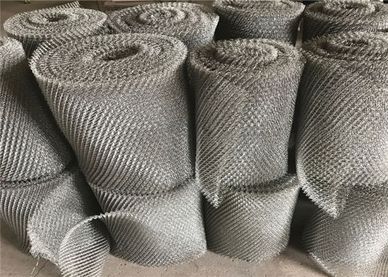 Gaz Sıvı Filtresi için Nikel Örme Hasır 4 * 5mm Mesh Delik 500mm Genişlik