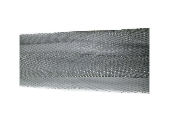 0.05mm 80mm Kabartmalı Alüminyum Folyo Genişletilmiş Mesh / Streç Çelik Hasır Pileli Filtre