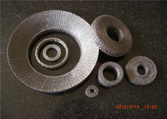 Otomatik Motor Gürültüsü İçin Sıkıştırılmış Örme Hasır Conta Dia.50mm AISI 316L