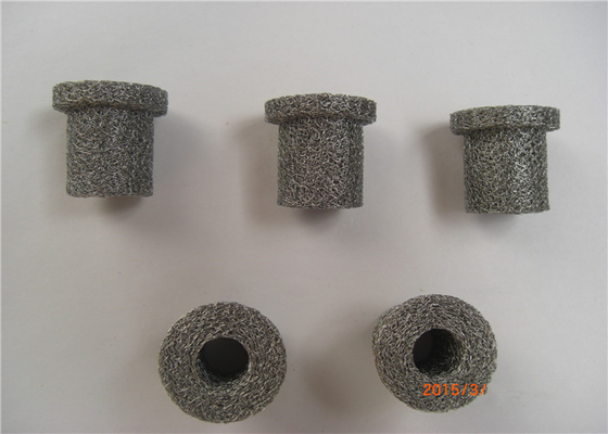 Susturucular Sıkıştırılmış Örme Hasır 5mm - 25mm Araba Endüstrisi İçin %90 Filtre