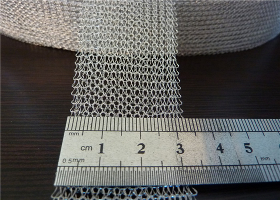 SS Örme Örgü Kumaş 4 * 5mm Mesh Delik Buğu Çözücü İçin Gaz Sıvı AISI 301