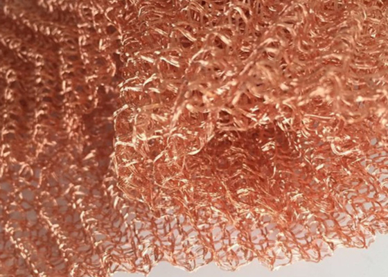 Filtre için Oluklu / Kıvrımlı Bakır Örme Hasır 0.18mm OEM