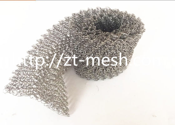 Metal Knitted Mesh Wire Diameter 0.12mm Wire Mesh Washer Stainless Steel 25mm Elastic Core Clad ISO9001