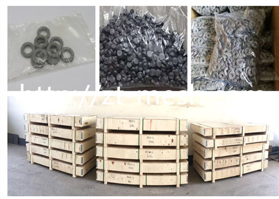 Compressed Stainless Steel Wire Mesh Exhaust Support Pads with Corrosion Resistance and High Temperature Resistance in Customizable Diameter