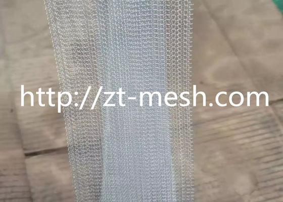 Plain Weave Knitted Wire Mesh Korozyona ve Pas Direnci Endüstriyel Ayrım için 3.8cm Genişlik