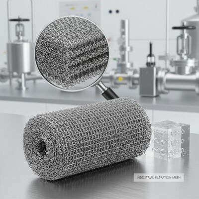 Endüstriyel Uygulamalarda Mükemmel Filtrasyon ve Yapısal Stabilite Sağlayan Esnek 20*60mm Sıkıştırılmış Örme Tel Örgü