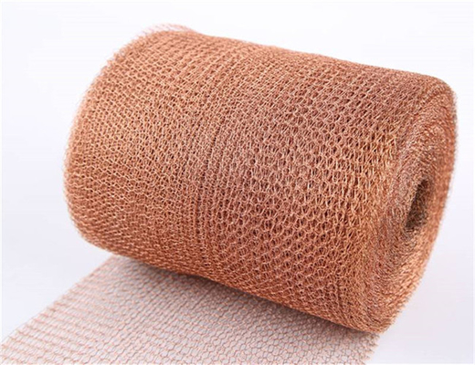 Yeniden Kullanılabilir Bakır Örme Örgü SS304 SS316 Düz / Oluklu Şekil 0.5mm