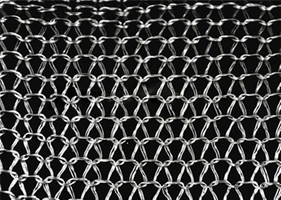 SS Örme Örgü Kumaş 4 * 5mm Mesh Delik Buğu Çözücü İçin Gaz Sıvı AISI 301