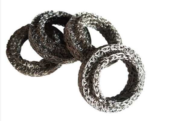 Dia 50mm Paslanmaz Çelik Örme Hasır Susturucular Sıkıştırılmış Filtre Mesh