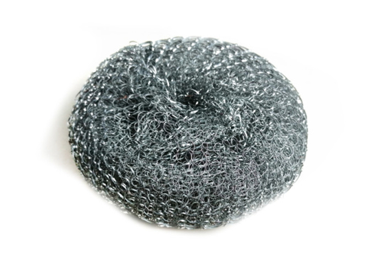 Pot için 2 * 4cm Galvanizli Büyük Paslanmaz Çelik Temizleme Scrubber 7.2g