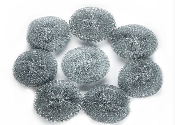 Galvanizli Paslanmaz Çelik Hasır Scourer 10g 15g Yuvarlak Şekil Güçlü Temizleme Kapasitesi