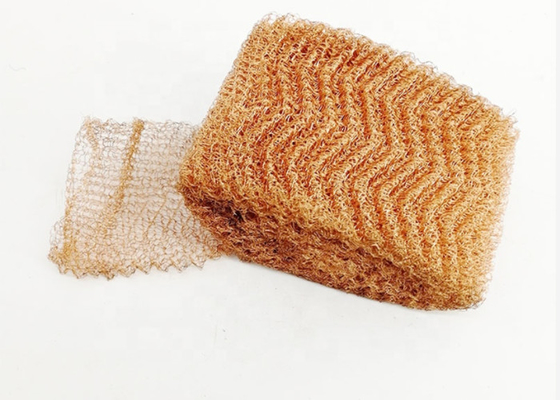 Gaz Sıvı Örme Bakır Hasır Rulo Haşere Kontrolü% 99 Saf 0.18mm