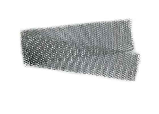 0.05mm 80mm Kabartmalı Alüminyum Folyo Genişletilmiş Mesh / Streç Çelik Hasır Pileli Filtre
