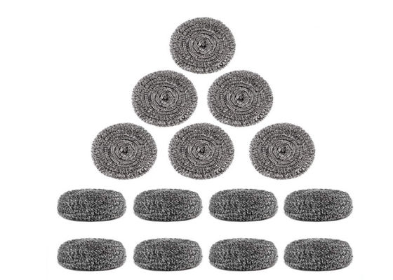 2*6cm 7.5g Paslanmaz Çelik Temizleme Topu / Gümüş Metal Mutfak Scrubber