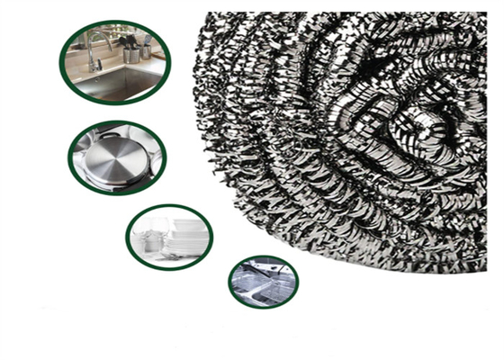 Ağır Hizmet 410 Paslanmaz Çelik Temizleme Topu 23g Dia 7cm Gümüş Renk