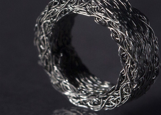 Otomobil İçin Yüksek Seviye Metal Dia 25mm Sıkıştırılmış Örme Hasır