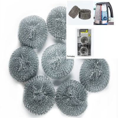 Dia 4cm Kalınlık 2cm 304 Paslanmaz Çelik Su Isıtıcısı için Temizleme Topu